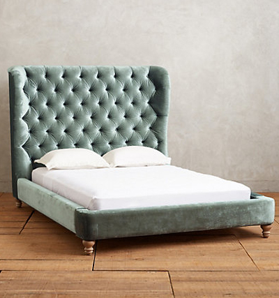 Tufted Wingback Bed | Everything Turquoise