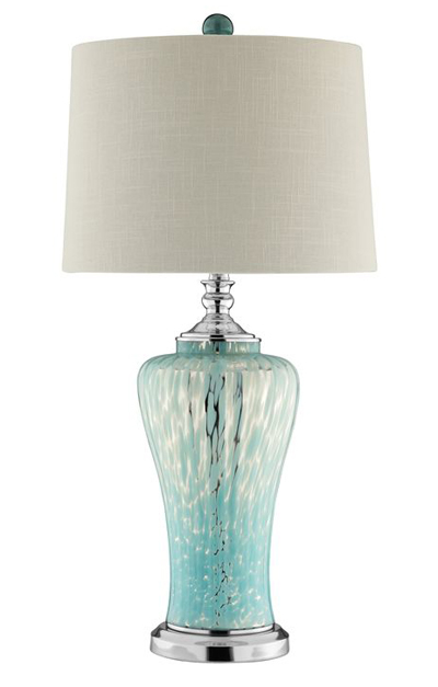Stein World Shae Blue Glass Table Lamp | Everything Turquoise