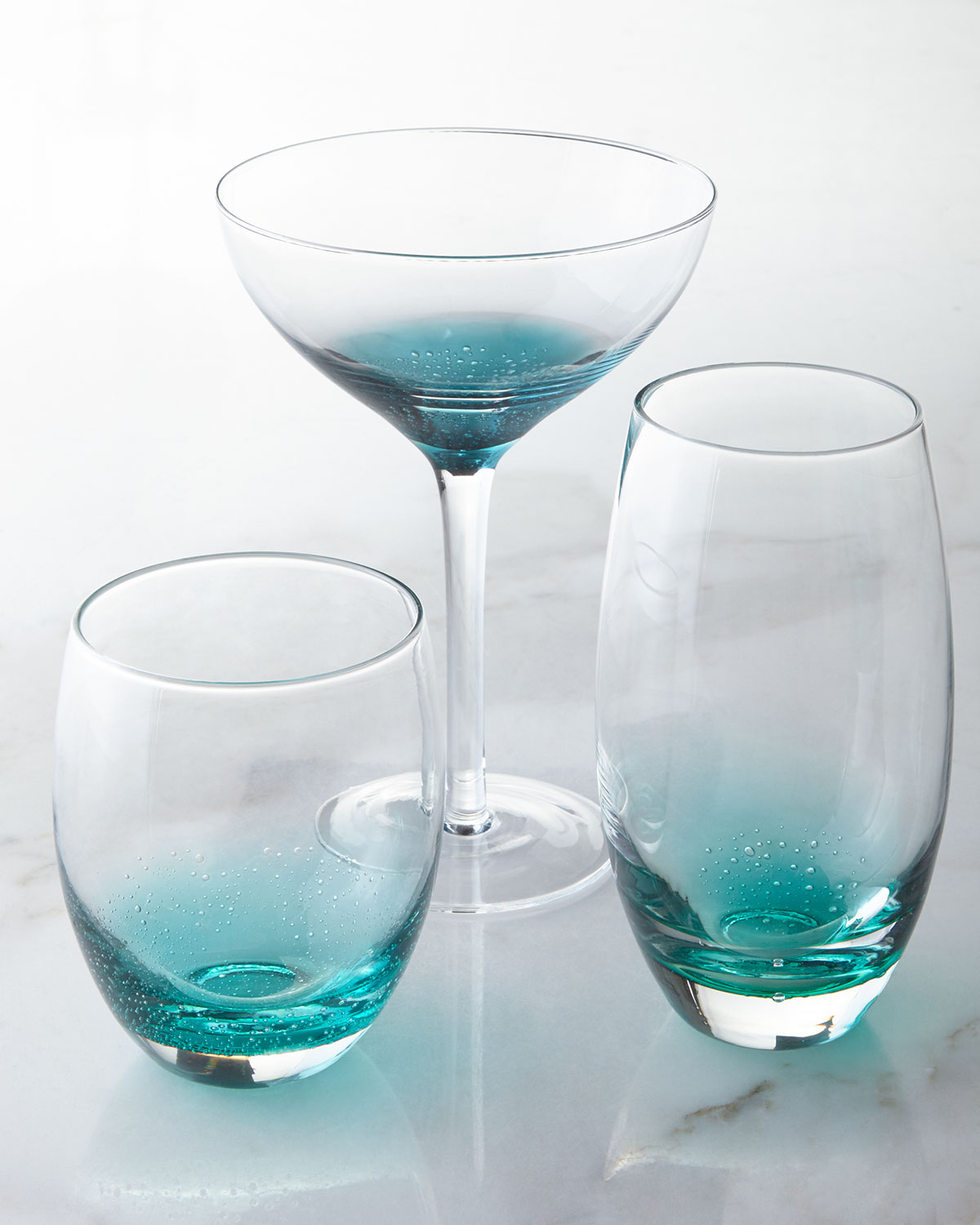 Golden Shore Recycled Glassware Collection | Coastal Style 
