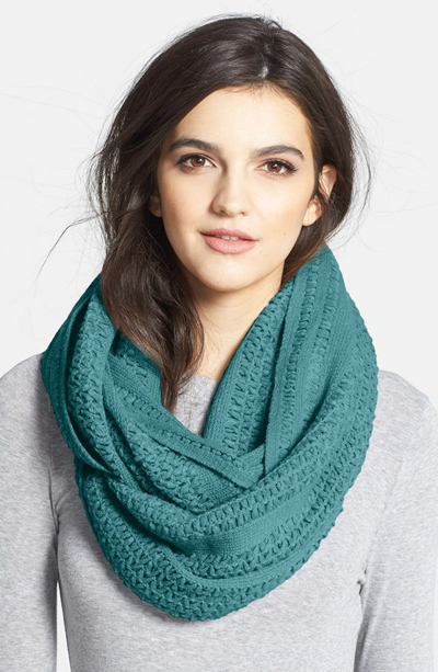 Cross Stitch Infinity Scarf | Everything Turquoise