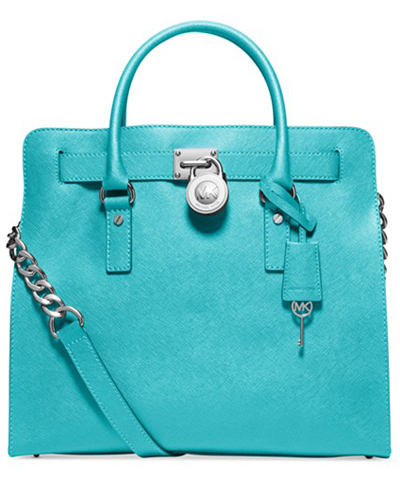 MICHAEL Michael Kors Hamilton Saffiano Leather Tote | Everything Turquoise